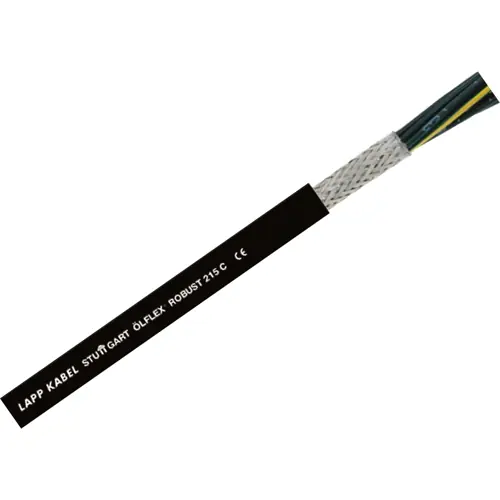 Abverkauf TPE Steuerleitung ÖLFLEX ROBUST 215 C 5 G 0,75 mm², AWG 19, geschirmt, schwarz, 0022722