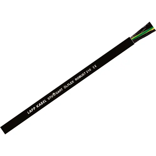 Zertifiziert TPE Steuerleitung ÖLFLEX ROBUST 210 4 G 2,5 mm², AWG 14, ungeschirmt, schwarz, 0021949