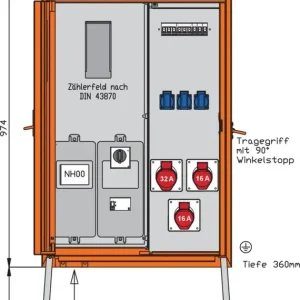 Direktkauf Walther Werke Anschlussverteilerschrank WAV0100R1