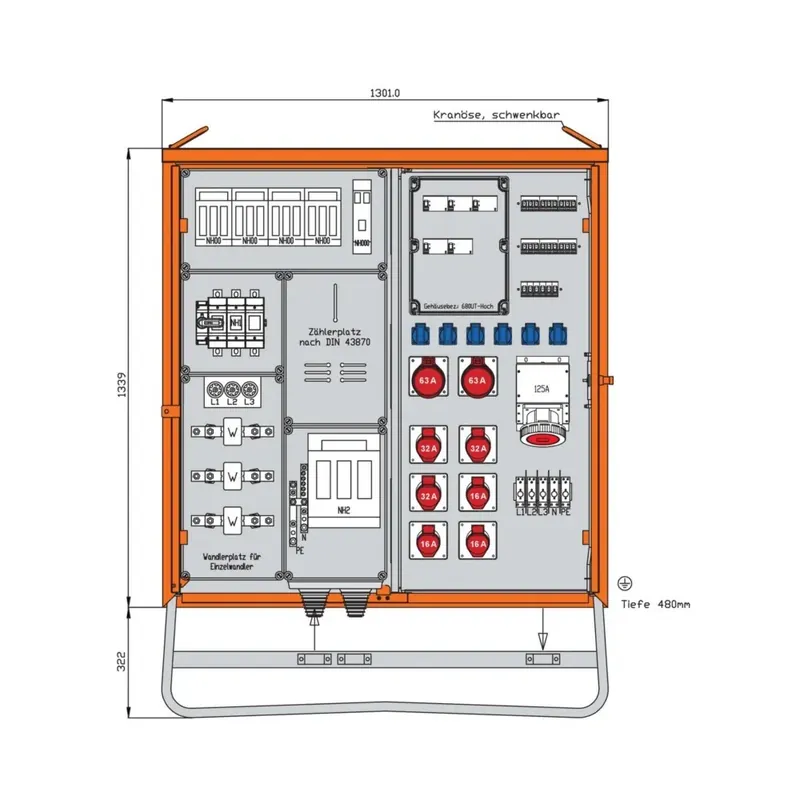 Neue Ware Walther Werke Anschlussverteilerschrank WAV0271R1