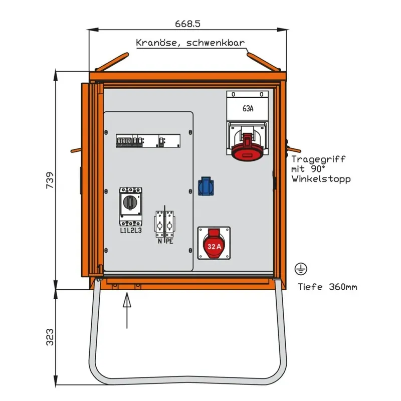 Walther Werke Verteilerschrank WV0364R1 Neuheit