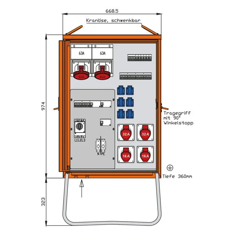 Aktuell Walther Werke Verteilerschrank WV0434R1