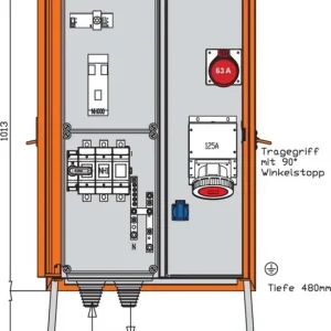 Walther Werke Verteilerschrank WV0443R1 Neu