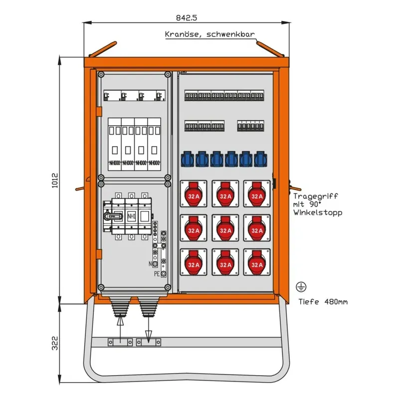 Finale Aktion Walther Werke Verteilerschrank WV0526CR1