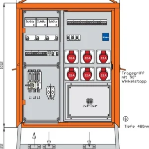 Highlight Walther Werke Verteilerschrank WV0526PUR1