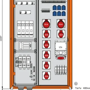 Begrenztes Angebot Walther Werke Verteilerschrank WV0572R1