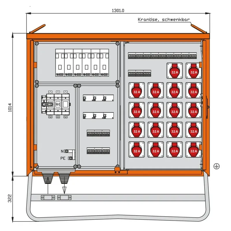 Walther Werke Verteilerschrank WV0578CR1 Billig