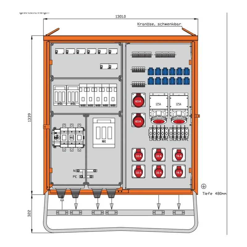 Jetzt Bestellen Walther Werke Verteilerschrank WV0623R1