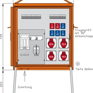 Walther Werke Verteilerschrank DEM63-V1 Schnäppchen