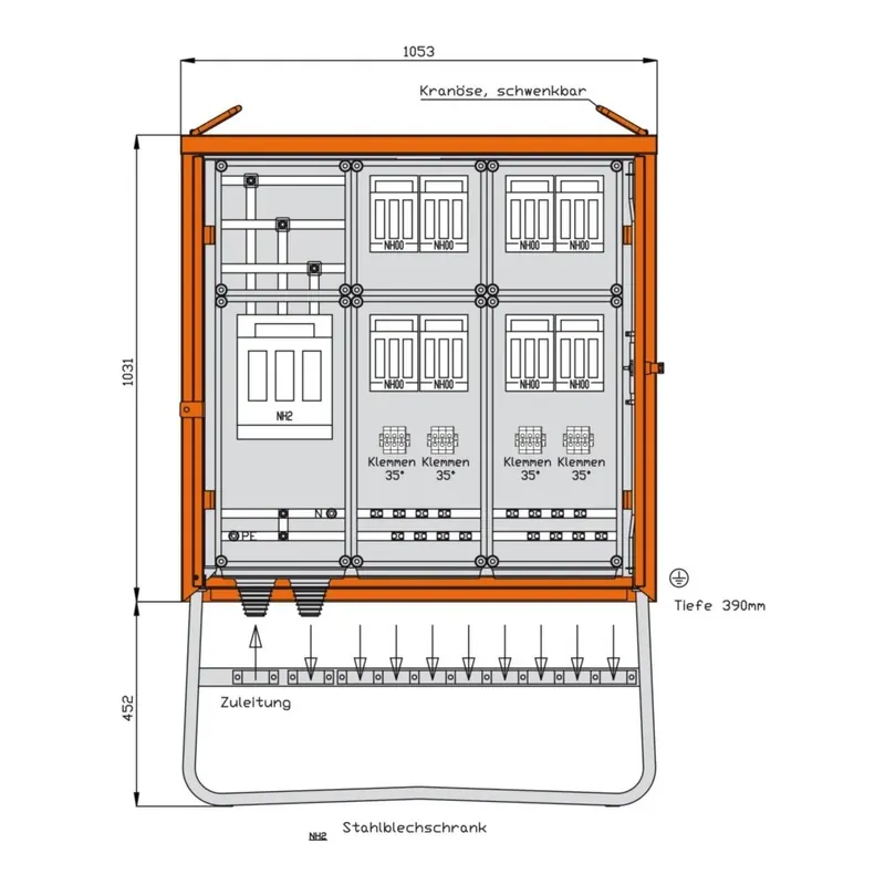 Begrenztes Angebot Walther Werke Gruppenverteilerschrank WGV0083