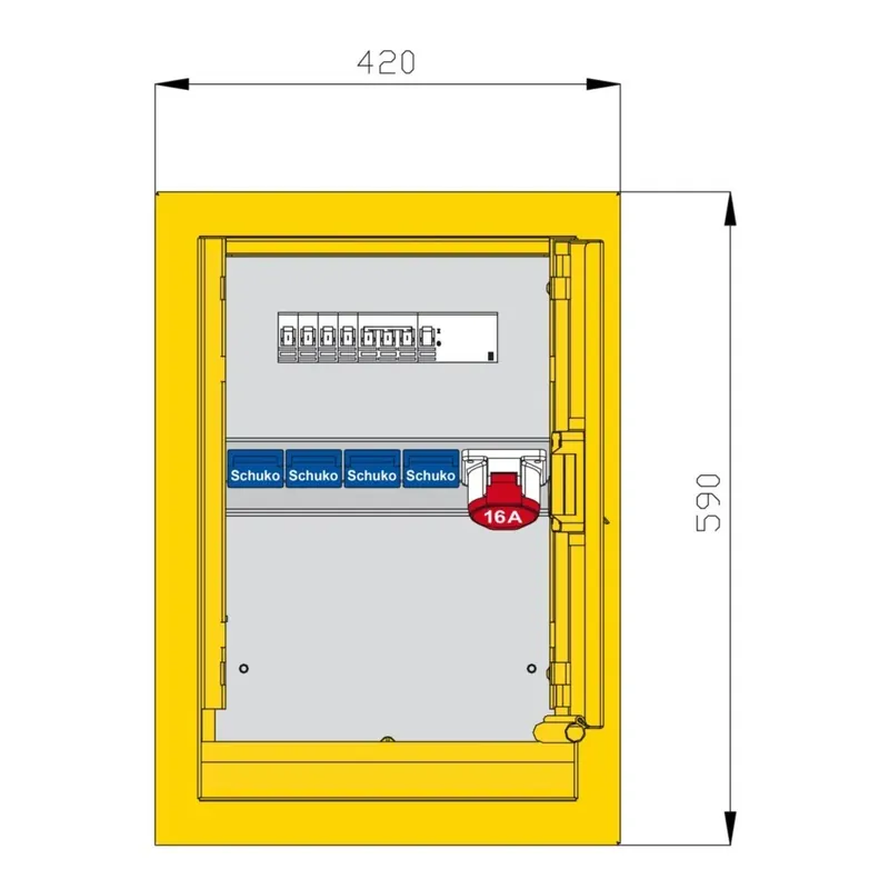 Walther Werke Unterputzverteiler 6UP0101 Geprüft