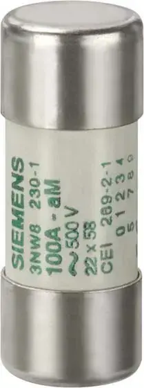 Zertifiziert Siemens Dig.Industr. SENTRON, Zylindersicherung 3NW8210-1